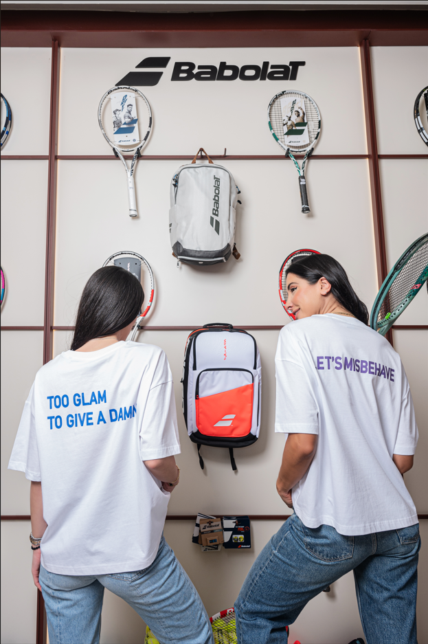 GUILTY - T-SHIRT WITH PRINTED QUOTE IN THE BACK “TOO GLAM TO GIVE A DAMN”, "LET'S MISBEHAVE"