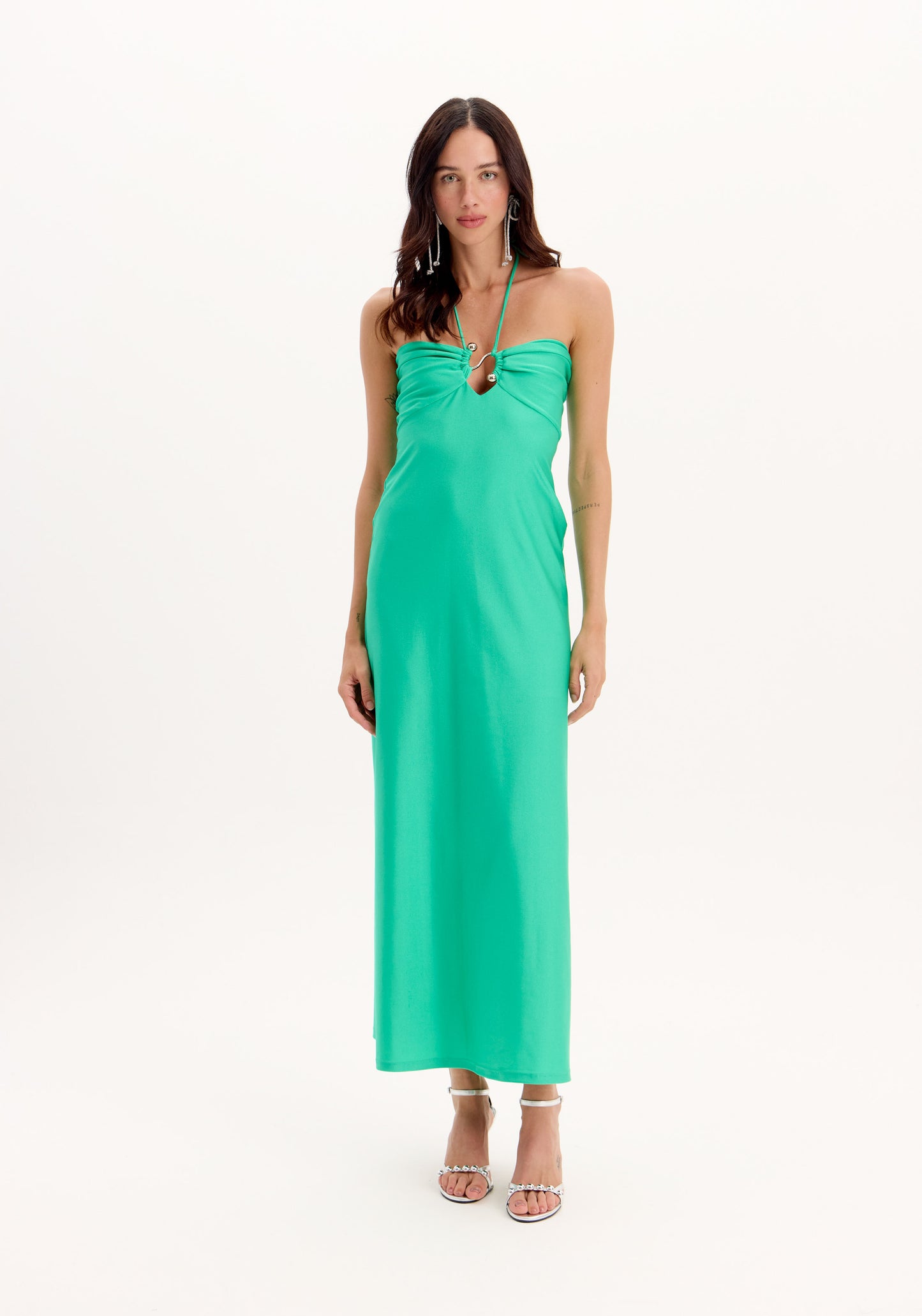 MY FAVORITE - DRESS SUPER MIDI WITH DETAIL FRONT