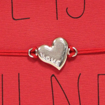 LOVE Heart Pebble Bracelet - Nickel