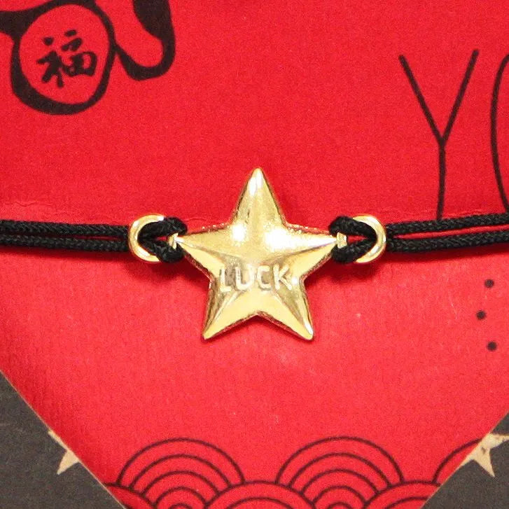 LUCK Star Pebble Bracelet - Gold