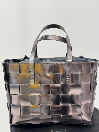 Japan Tote Silver w/ flat handles