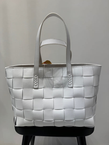 Japan Tote White w/ flat handles