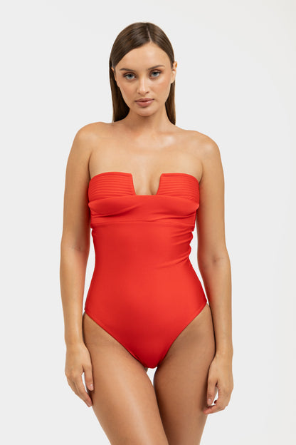 Grace Capittone in red
