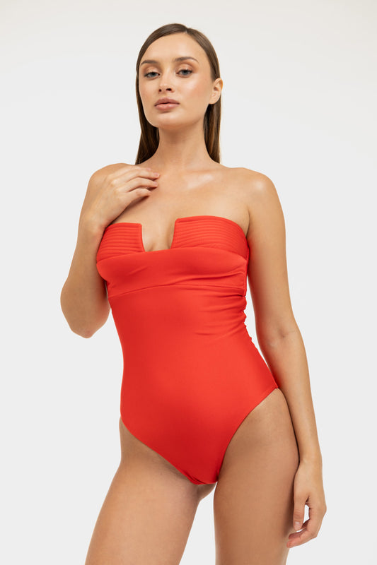 Grace Capittone in red